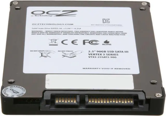 Alt view image 4 of 6 - OCZ Vertex 3 2.5" 90GB SATA III MLC Internal Solid State Drive (SSD) VTX3-25SAT3-90G