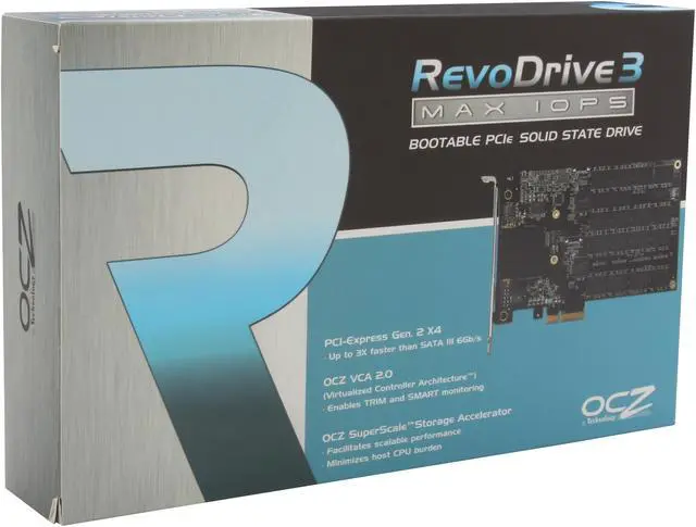 Main image of OCZ RevoDrive 3 Max IOPS PCI-E 240GB PCI-Express 2.0 x4 MLC Internal Solid State Drive (SSD) RVD3MI-FHPX4-240G