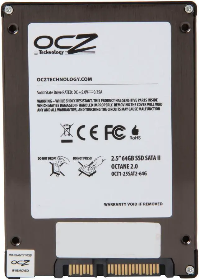 Alt view image 5 of 6 - OCZ Octane 2.5" 64GB SATA II MLC Internal Solid State Drive (SSD) OCT1-25SAT2-64G