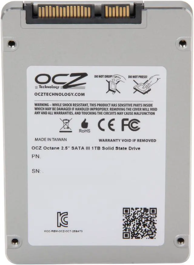 Alt view image 4 of 6 - OCZ Octane 2.5" 1TB SATA III 2Xnm Synchronous Mode Multi-Level Cell (MLC) Internal Solid State Drive (SSD) OCT1-25SAT3-1T