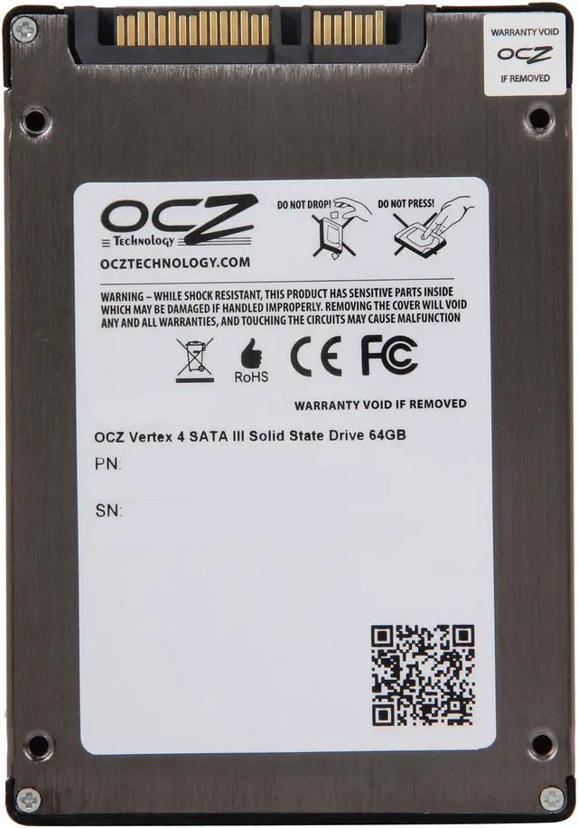 Alt view image 5 of 6 - OCZ Vertex 4 2.5" 64GB SATA III MLC Internal Solid State Drive (SSD) VTX4-25SAT3-64G