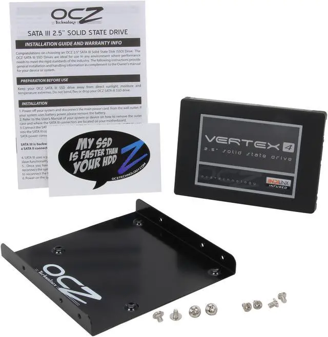 Alt view image 6 of 6 - OCZ Vertex 4 2.5" 64GB SATA III MLC Internal Solid State Drive (SSD) VTX4-25SAT3-64G