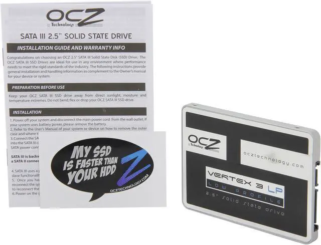 Alt view image 5 of 6 - OCZ Vertex 3 Low Profile 7mm Series 2.5" 60GB SATA III MLC Internal Solid State Drive (SSD) VTX3LP-25SAT3-60G