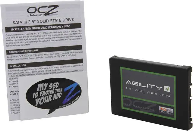 Alt view image 5 of 6 - OCZ Agility 4 2.5" 128GB SATA III MLC Internal Solid State Drive (SSD) AGT4-25SAT3-128G