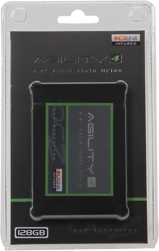 Alt view image 6 of 6 - OCZ Agility 4 2.5" 128GB SATA III MLC Internal Solid State Drive (SSD) AGT4-25SAT3-128G