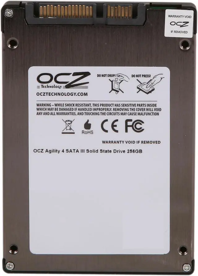 Alt view image 5 of 5 - OCZ Agility 4 2.5" 256GB SATA III MLC Internal Solid State Drive (SSD) AGT4-25SAT3-256G