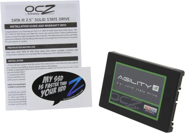 Alt view image 5 of 6 - OCZ Agility 4 2.5" 512GB SATA III MLC Internal Solid State Drive (SSD) AGT4-25SAT3-512G