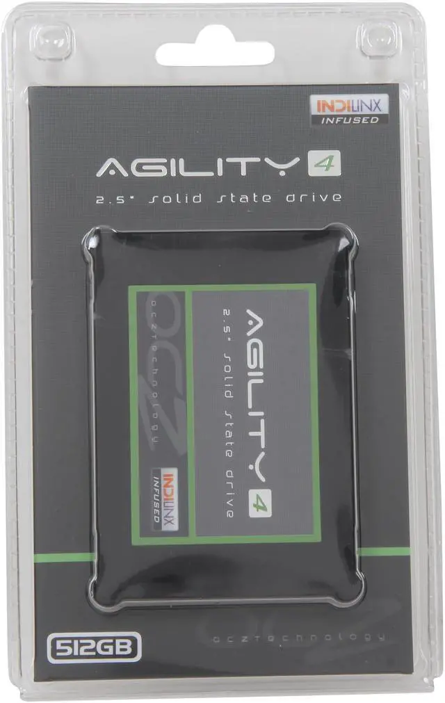 Alt view image 6 of 6 - OCZ Agility 4 2.5" 512GB SATA III MLC Internal Solid State Drive (SSD) AGT4-25SAT3-512G