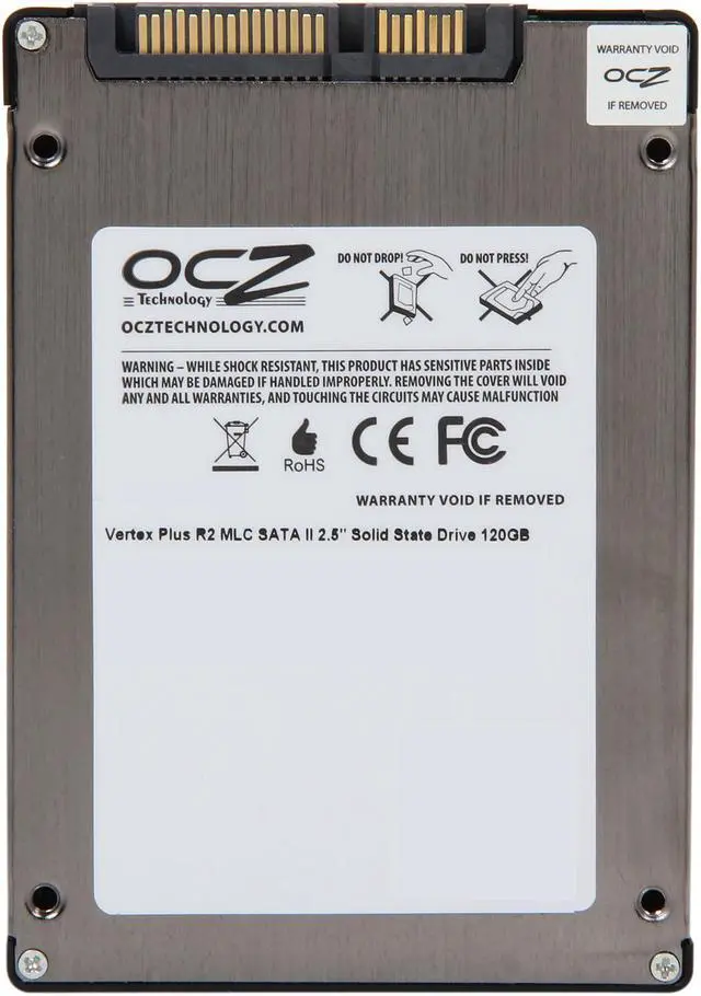 Alt view image 4 of 6 - OCZ Vertex Plus R2 2.5" 120GB SATA II MLC Internal Solid State Drive (SSD) VTXPLR2-25SAT2-120GB