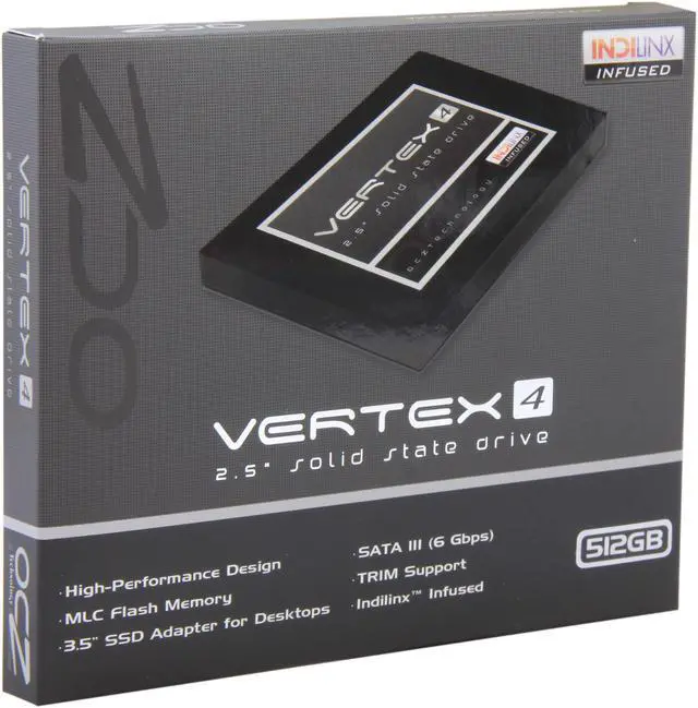 Main image of OCZ Vertex 4 2.5" 512GB SATA III MLC Internal Solid State Drive (SSD) VTX4-25SAT3-512G.M