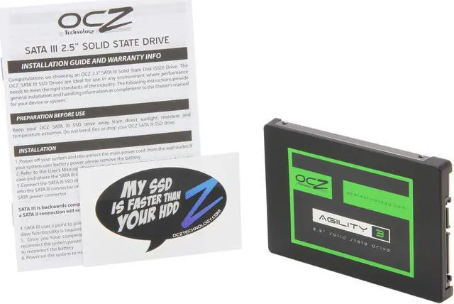 Alt view image 5 of 6 - OCZ Agility 3 2.5" 512GB SATA III MLC Internal Solid State Drive (SSD) AGT3-25SAT3-512G