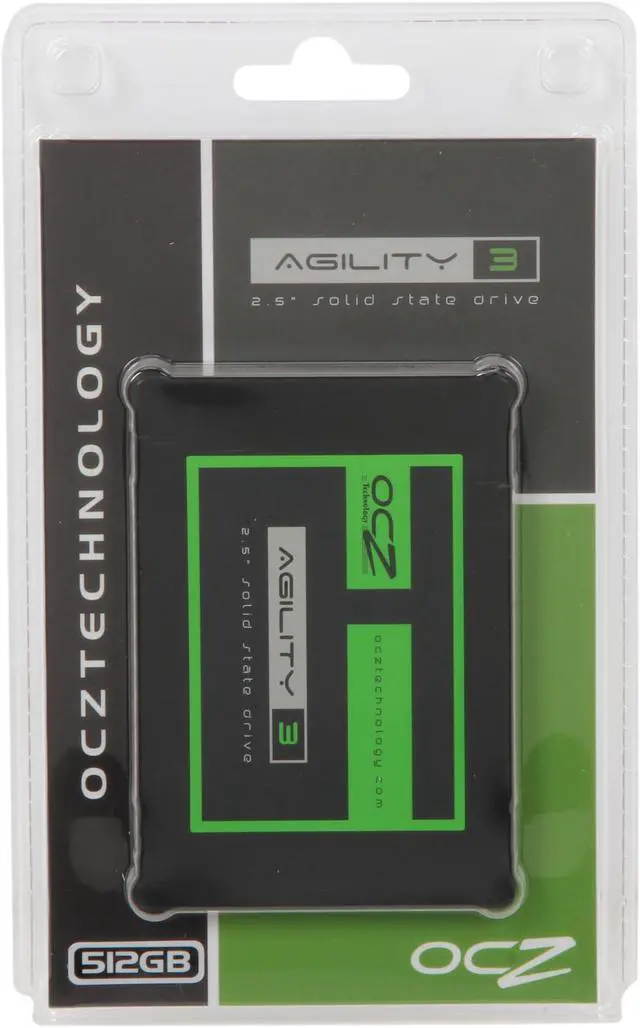 Alt view image 6 of 6 - OCZ Agility 3 2.5" 512GB SATA III MLC Internal Solid State Drive (SSD) AGT3-25SAT3-512G