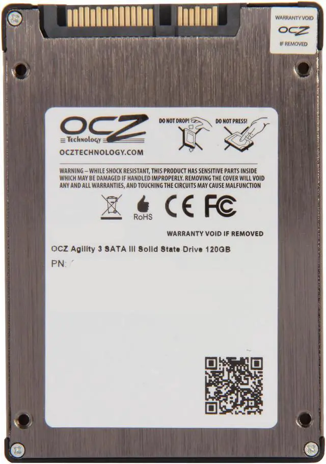 Alt view image 5 of 5 - OCZ Agility 3 2.5" 120GB SATA III MLC Internal Solid State Drive (SSD) AGT3-25SAT3-120G.20