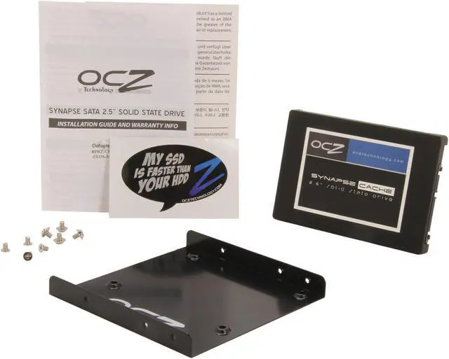 Alt view image 6 of 6 - Manufacturer Recertified OCZ Synapse Cache 2.5" 128GB (64GB cache capacity) SATA III MLC Internal Solid State Drive (SSD) SYN-25SAT3-128G
