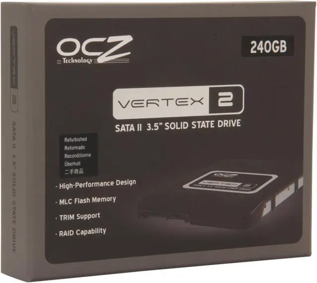 Main image of Manufacturer Recertified OCZ Vertex 2 3.5" 240GB SATA II MLC Internal Solid State Drive (SSD) OCZSSD3-2VTX240G