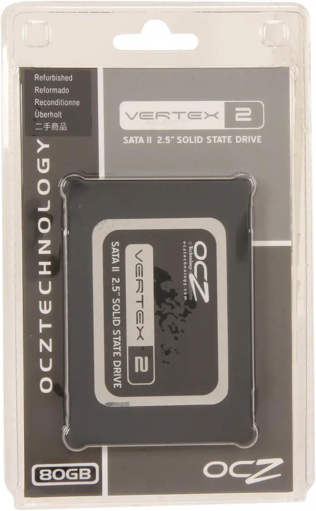 Alt view image 6 of 6 - Manufacturer Recertified OCZ Vertex 2 2.5" 80GB SATA II MLC Internal Solid State Drive (SSD) OCZSSD2-2VTX80G