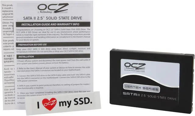Alt view image 6 of 6 - Manufacturer Recertified OCZ Vertex Series 2.5" 60GB SATA II MLC Internal Solid State Drive (SSD) OCZSSD2-1VTX60G