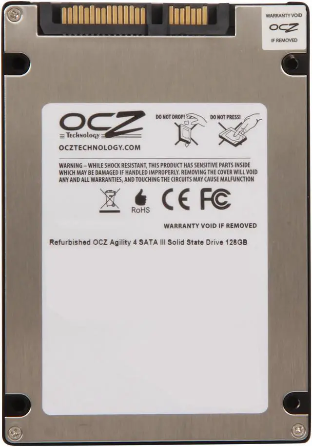 Alt view image 5 of 6 - Manufacturer Recertified OCZ Agility 4 2.5" 128GB SATA III MLC Internal Solid State Drive (SSD) AGT4-25SAT3-128G