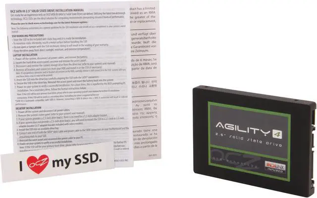 Alt view image 6 of 6 - Manufacturer Recertified OCZ Agility 4 2.5" 128GB SATA III MLC Internal Solid State Drive (SSD) AGT4-25SAT3-128G