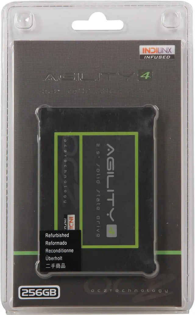 Main image of Manufacturer Recertified OCZ Agility 4 2.5" 256GB SATA III MLC Internal Solid State Drive (SSD) AGT4-25SAT3-256G.RF