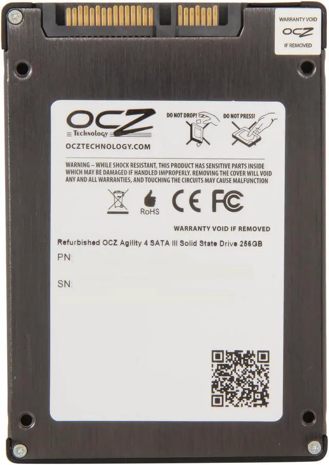 Alt view image 4 of 5 - Manufacturer Recertified OCZ Agility 4 2.5" 256GB SATA III MLC Internal Solid State Drive (SSD) AGT4-25SAT3-256G.RF