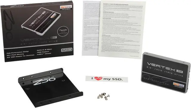 Alt view image 5 of 5 - OCZ Vertex 450 Series 2.5" 256GB SATA III MLC Internal Solid State Drive (SSD) VTX450-25SAT3-256G