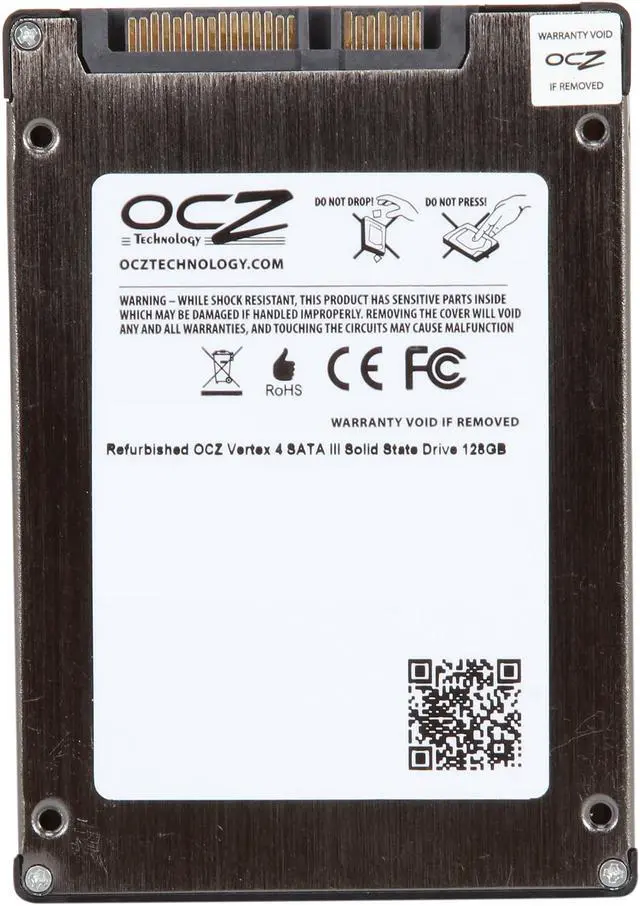Alt view image 3 of 5 - Manufacturer Recertified OCZ Vertex 4 2.5" 128GB SATA III MLC Internal Solid State Drive (SSD) VTX4-25SAT3-128G