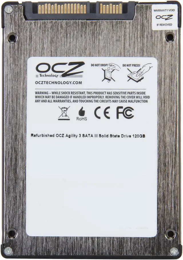 Alt view image 4 of 5 - Manufacturer Recertified OCZ Agility 3 2.5" 120GB SATA III MLC External Solid State Drive (SSD) AGT3-25SAT3-120G.20.RF