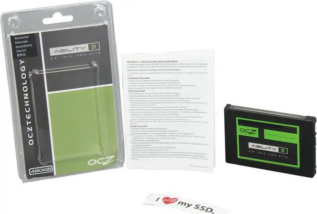 Alt view image 5 of 6 - OCZ Agility 3 2.5" 480GB SATA III MLC Internal Solid State Drive (SSD) AGT3-25SAT3-480G.RF
