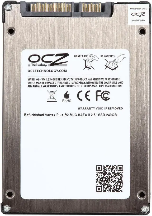 Alt view image 3 of 5 - OCZ Vertex Plus R2 2.5" 240GB SATA II MLC Internal Solid State Drive (SSD) VTXPLR2-25SAT2-240G.RF