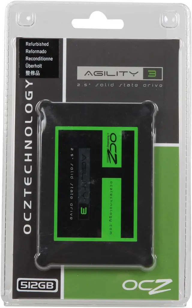 Alt view image 5 of 5 - OCZ Agility 3 2.5" 512GB SATA III MLC Internal Solid State Drive (SSD) AGT3-25SAT3-512G.RF