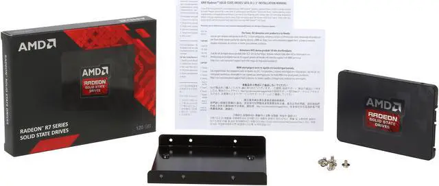 Alt view image 6 of 5 - AMD Radeon SSD Radeon R7 2.5" 120GB SATA III MLC Internal Solid State Drive (SSD) RADEON-R7SSD-120G