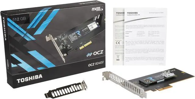 Alt view image 6 of 5 - Toshiba OCZ RD400A M.2 2280 + AIC 512GB PCI-Express 3.0 x 4 MLC Internal Solid State Drive (SSD) RVD400-22280-512G-A
