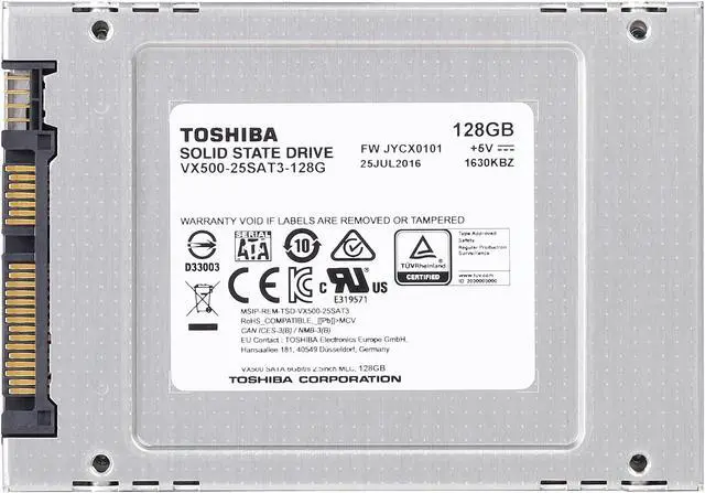 Alt view image 4 of 5 - Toshiba OCZ VX500 2.5" 128GB SATA III MLC Internal Solid State Drive (SSD) VX500-25SAT3-128G