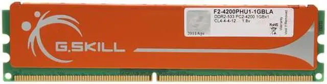 Alt view image 3 of 3 - G.SKILL Extreme Series 1GB DDR2 533 (PC2 4200) Desktop Memory Model F2-4200PHU1-1GBLA