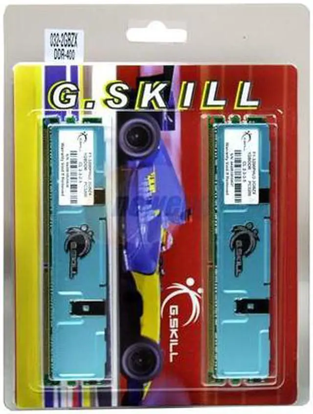 Alt view image 3 of 3 - G.SKILL Value Series 2GB (2 x 1GB) DDR 400 (PC 3200) Dual Channel Kit Desktop Memory Model F1-3200PHU2-2GBZX