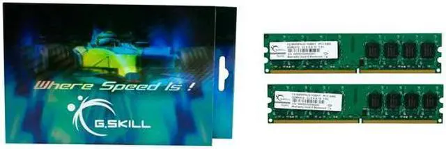 Alt view image 3 of 3 - G.SKILL 1GB (2 x 512MB) DDR2 667 (PC2 5400) Dual Channel Kit Desktop Memory Model F2-5400PHU2-1GBNT
