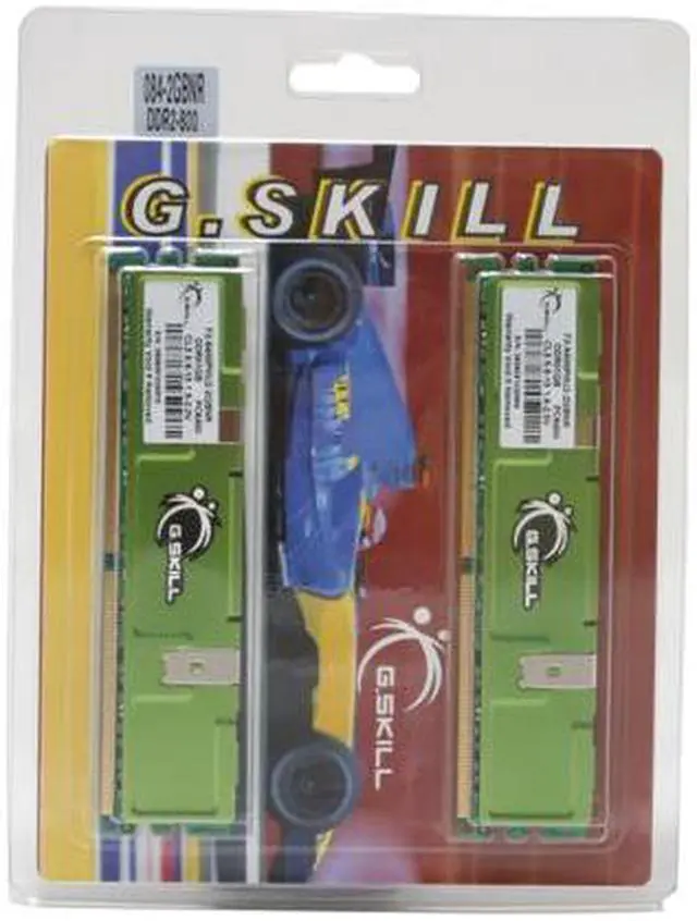 Alt view image 2 of 3 - G.SKILL 2GB (2 x 1GB) DDR2 800 (PC2 6400) Dual Channel Kit Desktop Memory Model F2-6400PHU2-2GBNR