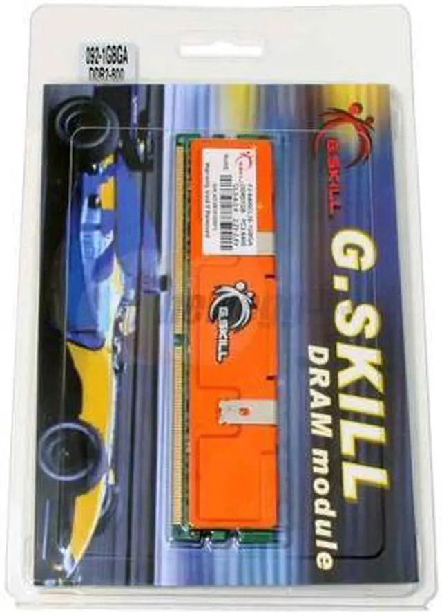 Main image of G.SKILL 1GB DDR2 800 (PC2 6400) Desktop Memory Model F2-6400CL3S-1GBGA