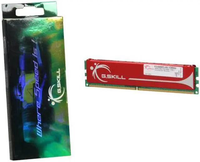 Alt view image 3 of 3 - G.SKILL 1GB DDR2 800 (PC2 6400) Desktop Memory Model F2-6400CL5S-1GBNQ