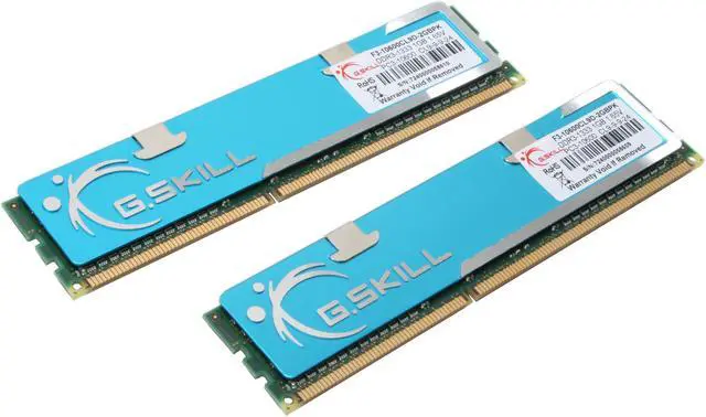 Main image of G.SKILL 2GB (2 x 1GB) DDR3 1333 (PC3 10600) Dual Channel Kit Desktop Memory Model F3-10600CL9D-2GBPK