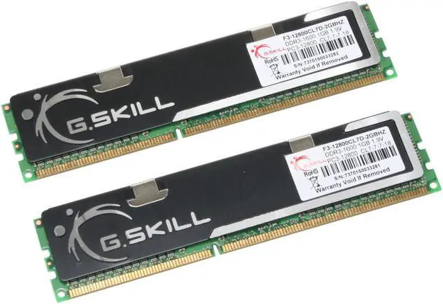 G Skill Ddr3 1800mhz 2GB (2 X 1GB) DDR3 1600 (PC3 12800) Dual