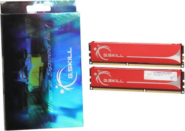 Alt view image 3 of 3 - G.SKILL 2GB (2 x 1GB) DDR3 1333 (PC3 10600) Dual Channel Kit Desktop Memory Model F3-10600CL9D-2GBNQ
