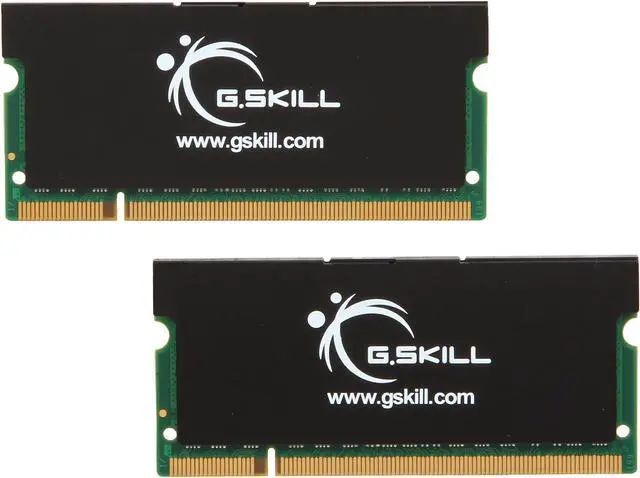 Main image of G.SKILL 4GB (2 x 2GB) 200-Pin DDR2 SO-DIMM DDR2 667 (PC2 5300) Dual Channel Kit Laptop Memory Model F2-5300CL5D-4GBSK