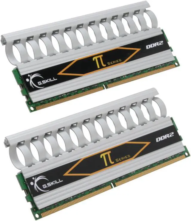 Main image of G.SKILL 4GB (2 x 2GB) DDR2 1000 (PC2 8000) Dual Channel Kit Desktop Memory Model F2-8000CL5D-4GBPI