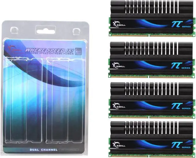 Alt view image 3 of 3 - G.SKILL 8GB (4 x 2GB) DDR2 1100 (PC2 8800) Quad Kit Desktop Memory Model F2-8800CL5Q-8GBPI