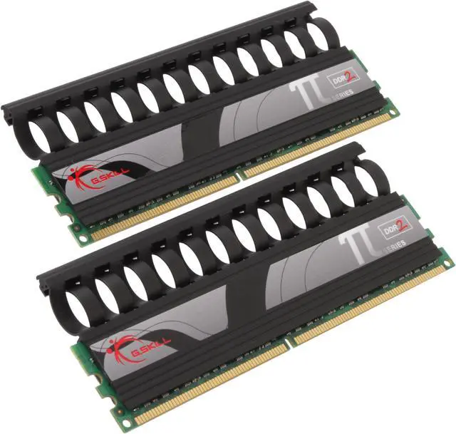 Main image of G.SKILL PI Black 4GB (2 x 2GB) DDR2 900 (PC2 7200) Dual Channel Kit Desktop Memory Model F2-7200CL4D-4GBPI-B