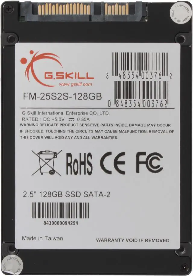 Alt view image 4 of 7 - G.SKILL 2.5" 128GB SATA II MLC Internal Solid State Drive (SSD) FM-25S2S-128GB
