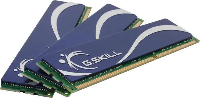 Main image of G.SKILL 6GB (3 x 2GB) DDR3 1600 (PC3 12800) Triple Channel Kit Desktop Memory Model F3-12800CL8T-6GBHK