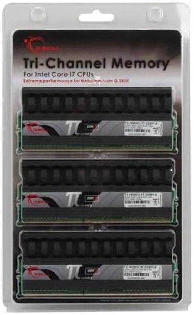 Alt view image 3 of 3 - G.SKILL PI Black 3GB (3 x 1GB) DDR3 2000 (PC3 16000) Desktop Memory Model F3-16000CL9T-3GBPI-B